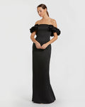 Women's Black Dress Satin - Black Floral