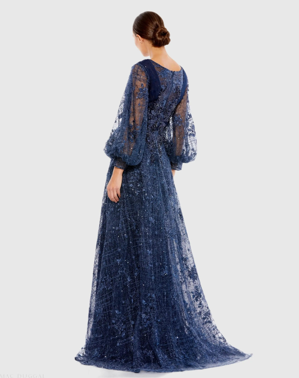 Women's Blue Dress - Gown Midnight