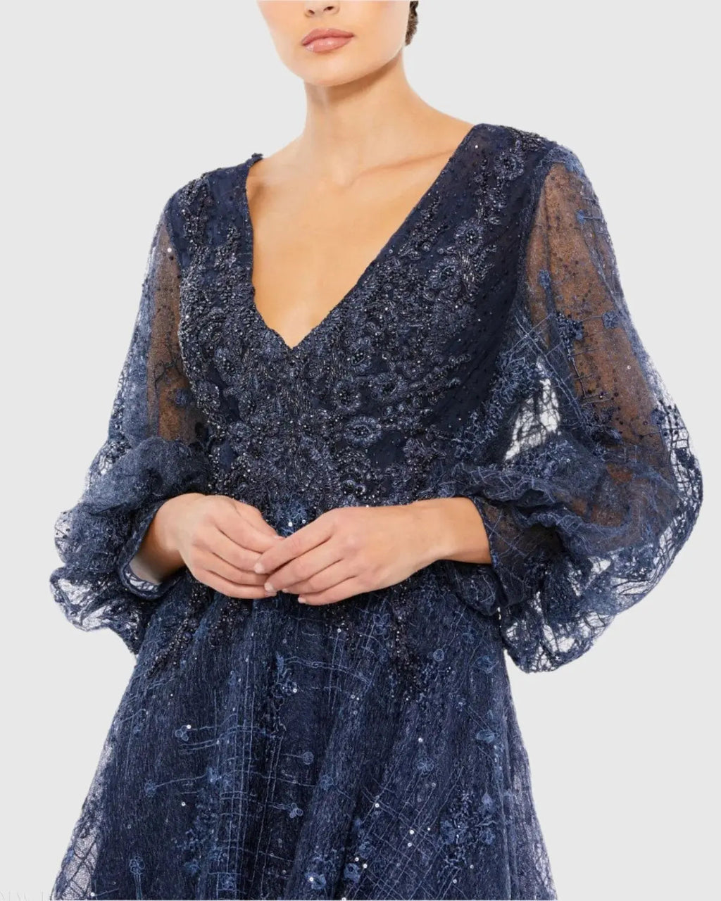 Women's Blue Dress - Gown Midnight