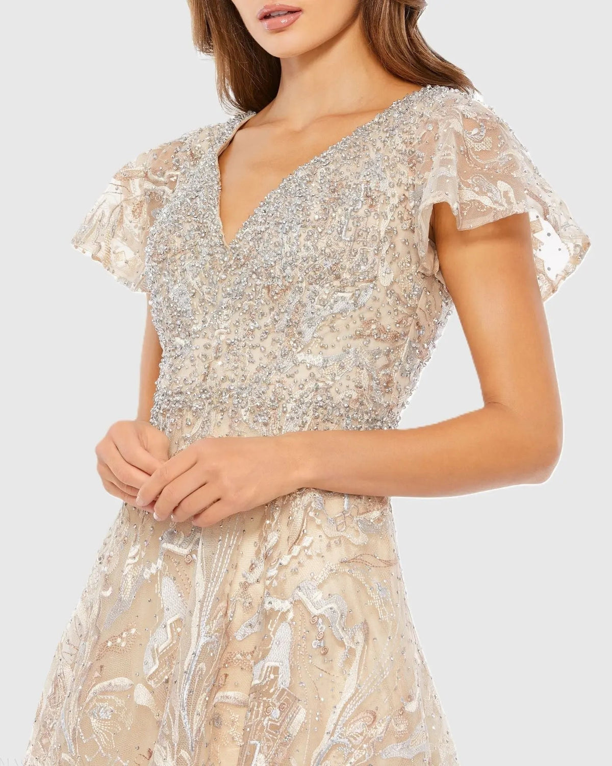 Women's Beige Dress - 20301 1