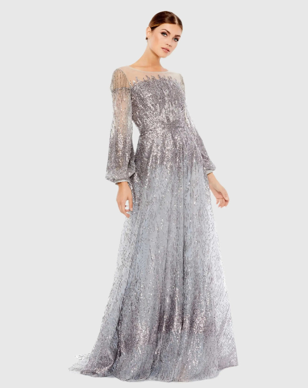 Women's Silver Dress - Silver Sequin