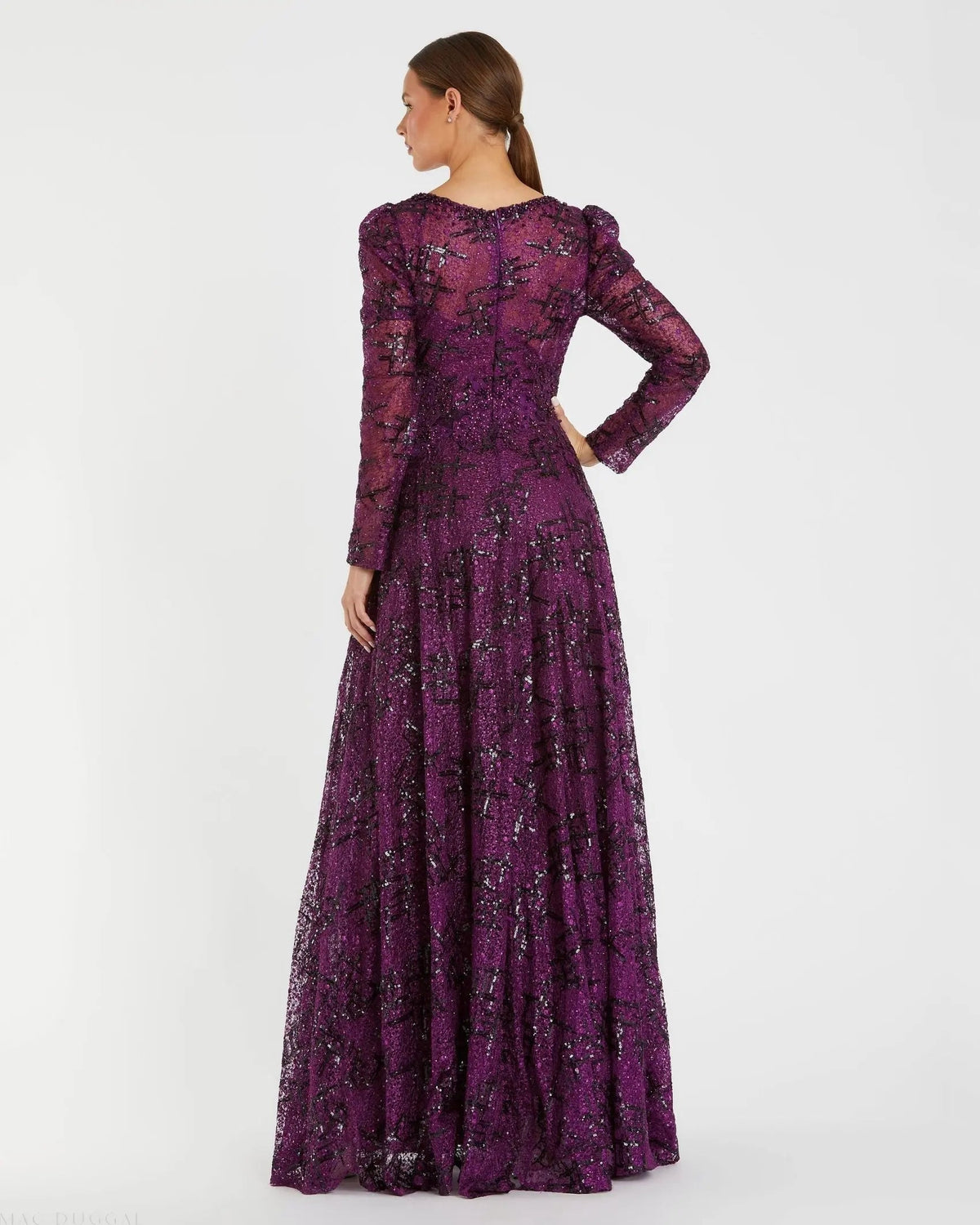 Women's Purple Dress - Purple Sequin