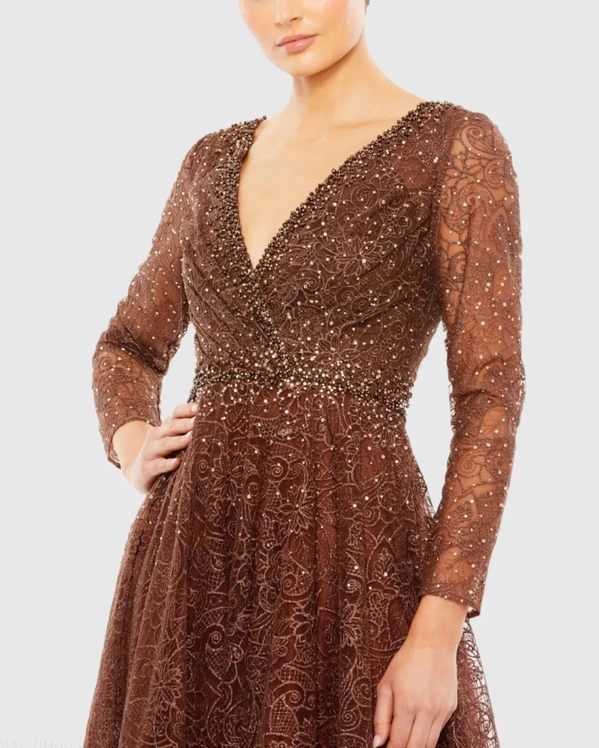 Women's Brown Dress - 20372 Chocolate