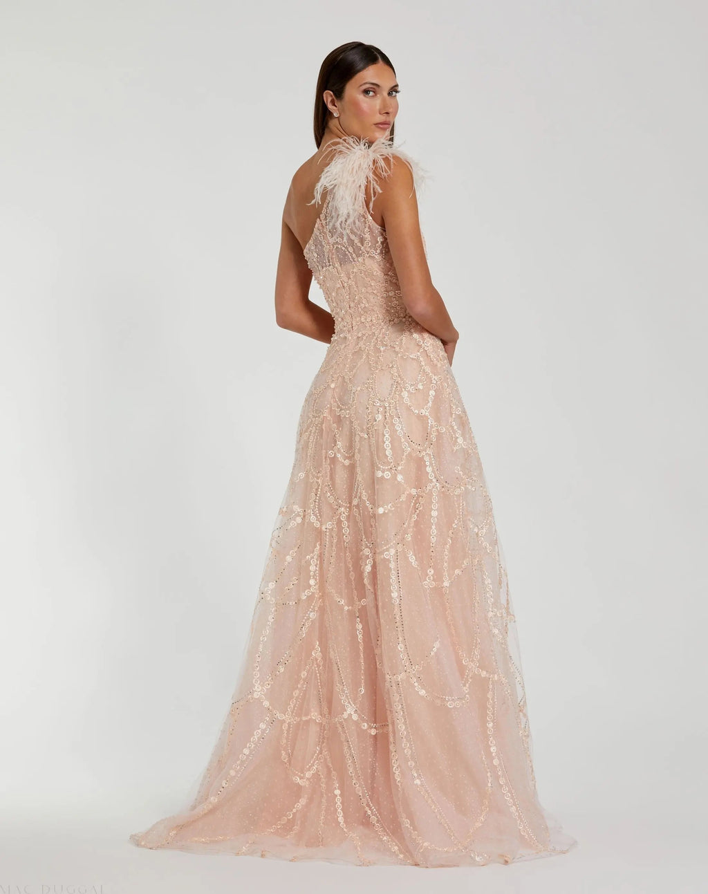 Women's Pink Dress One Shoulder - Pink One-Shoulder Asymmetrical