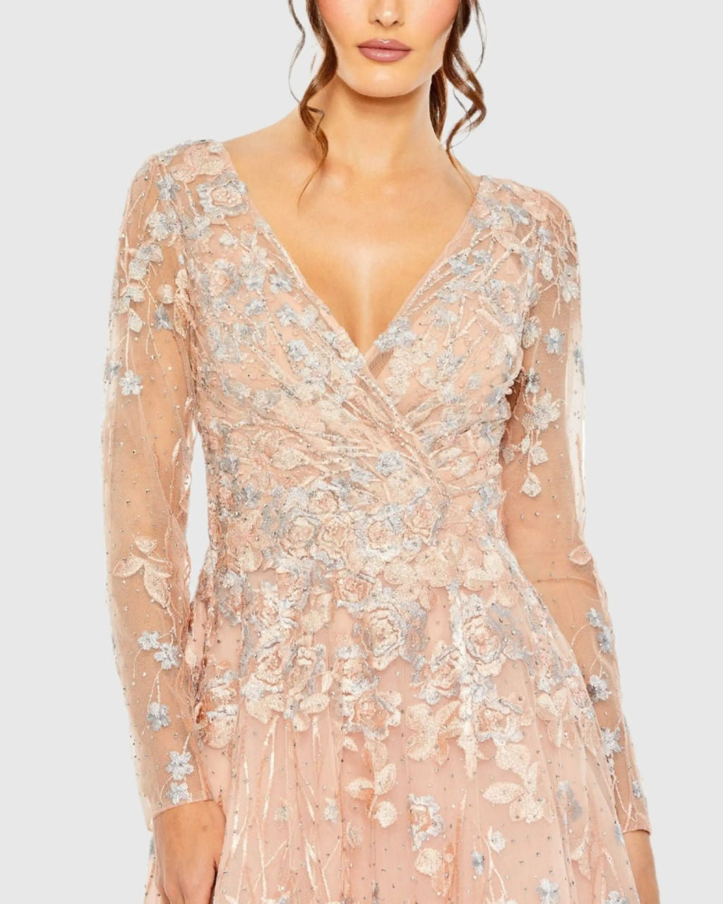 Women's Pink Dress Lace - Pink Floral
