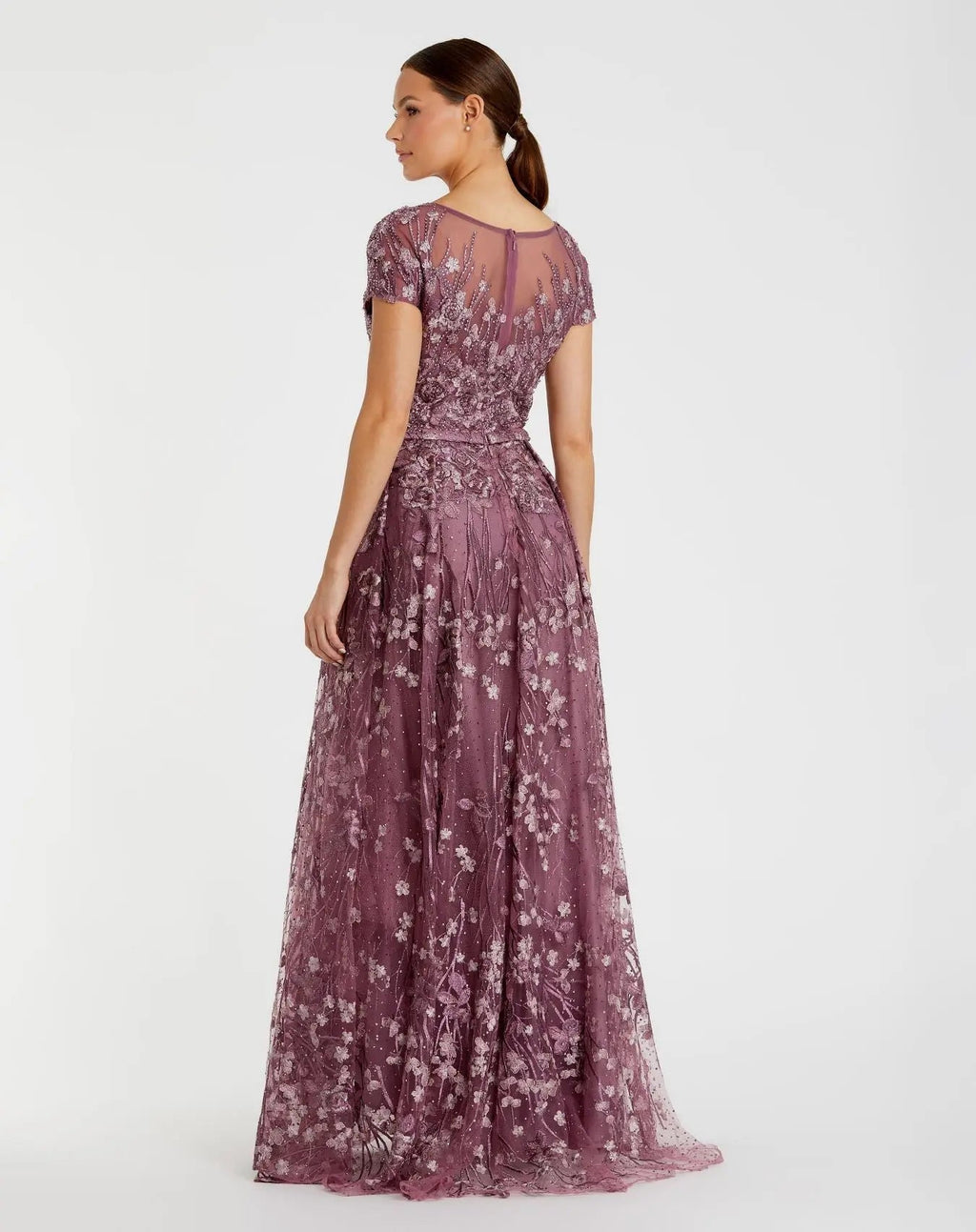 Women's Purple Dress Floral - 20405 Wisteria