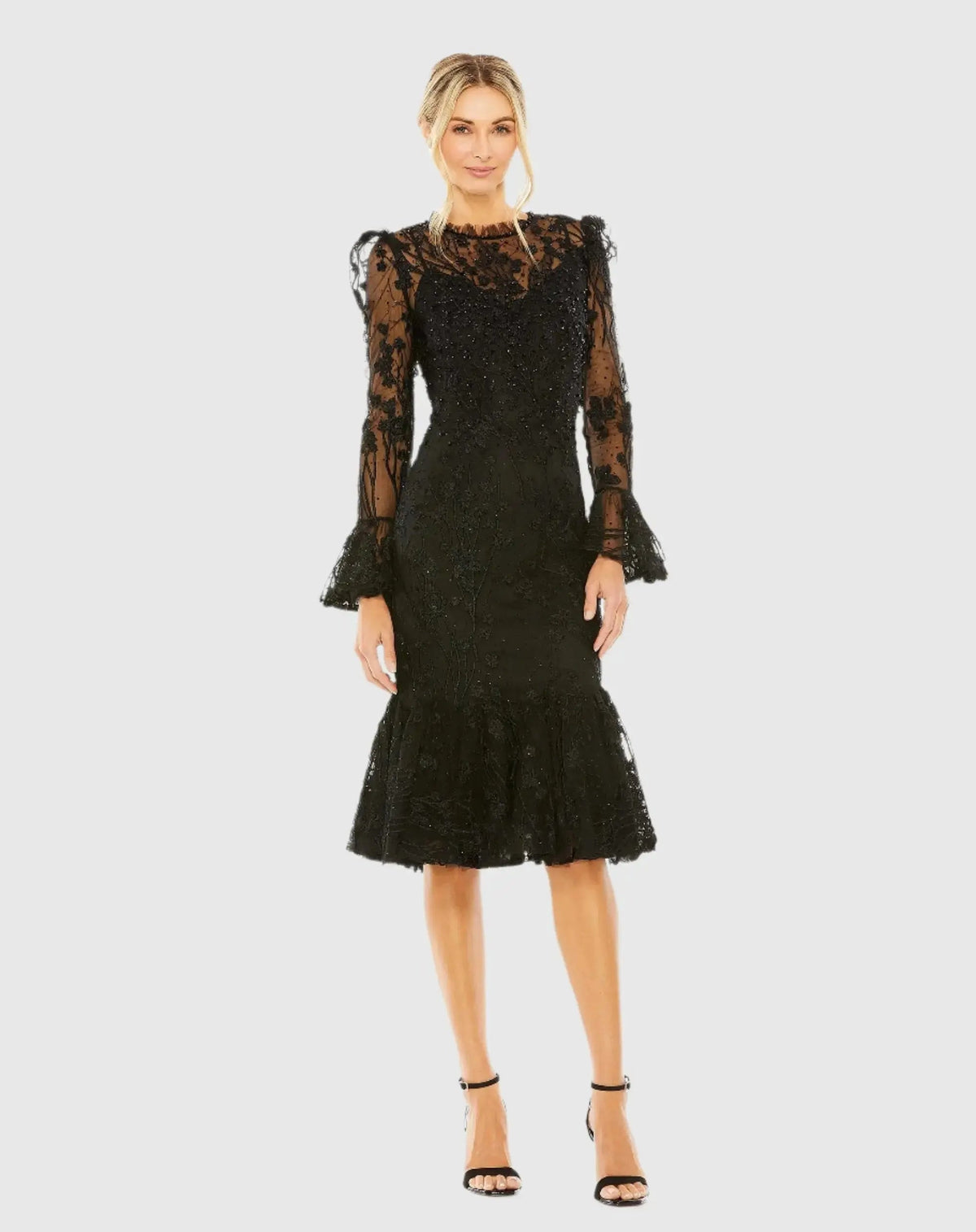 Women's Midi Dress - Neck Midi - High Neck Midi