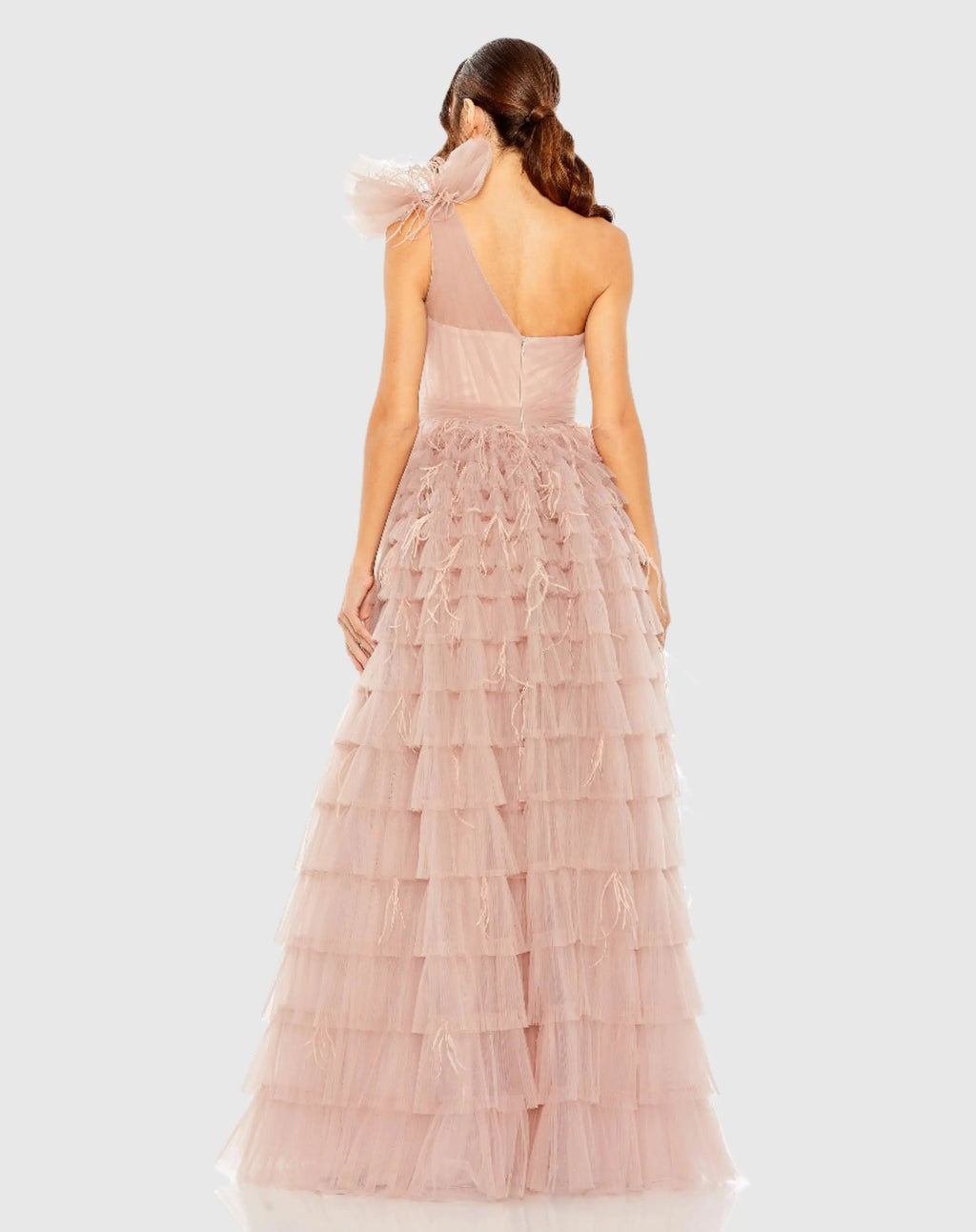 Women's Pink Dress One Shoulder - Pink One-Shoulder