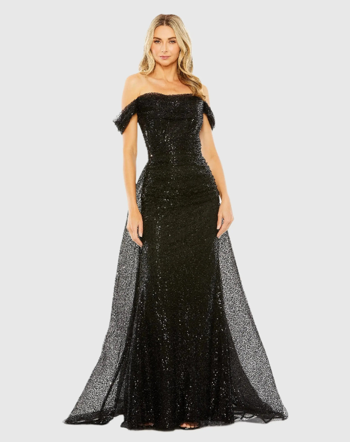 Women's Black Dress Sequin - Black Mesh