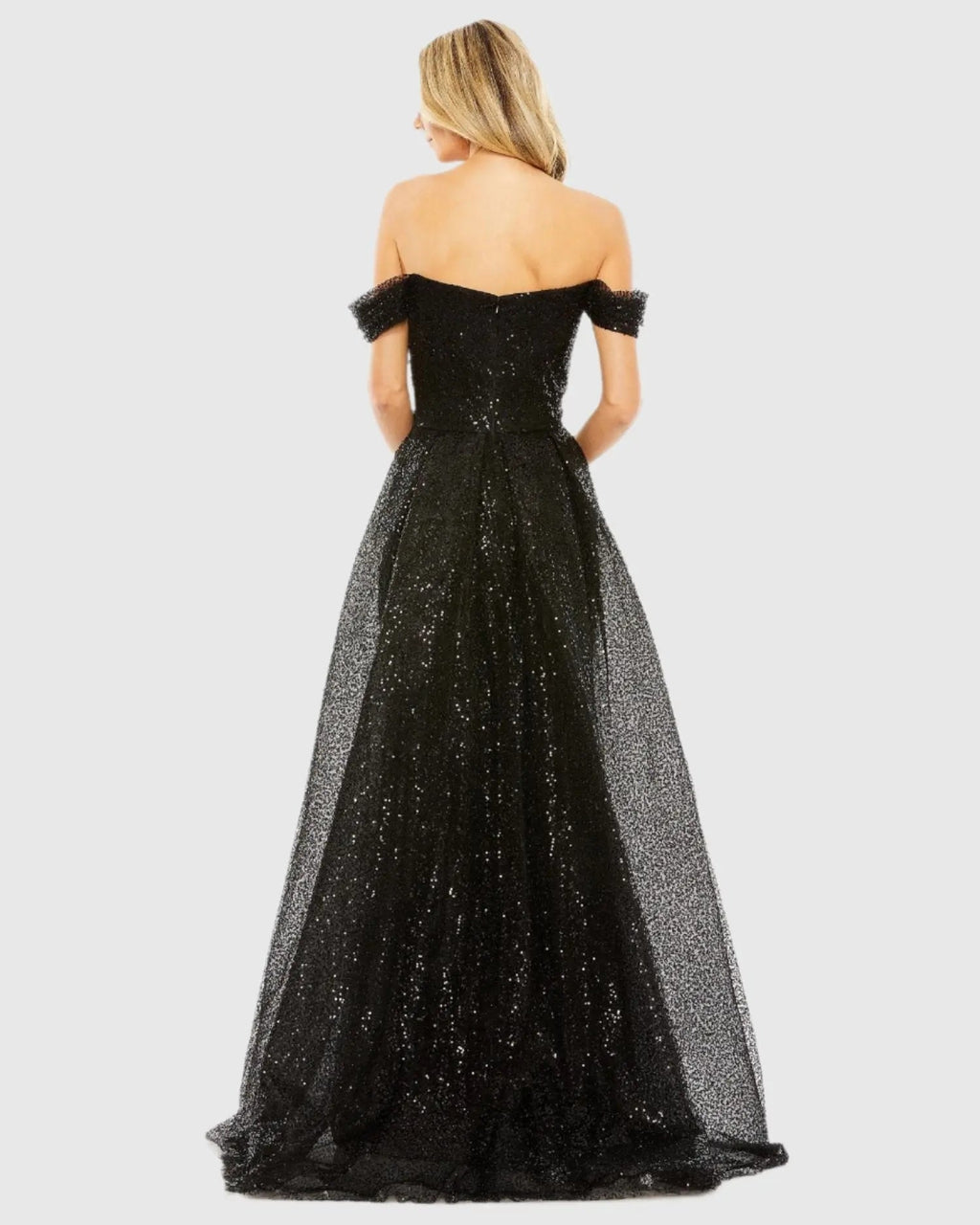 Women's Black Dress Sequin - Black Mesh