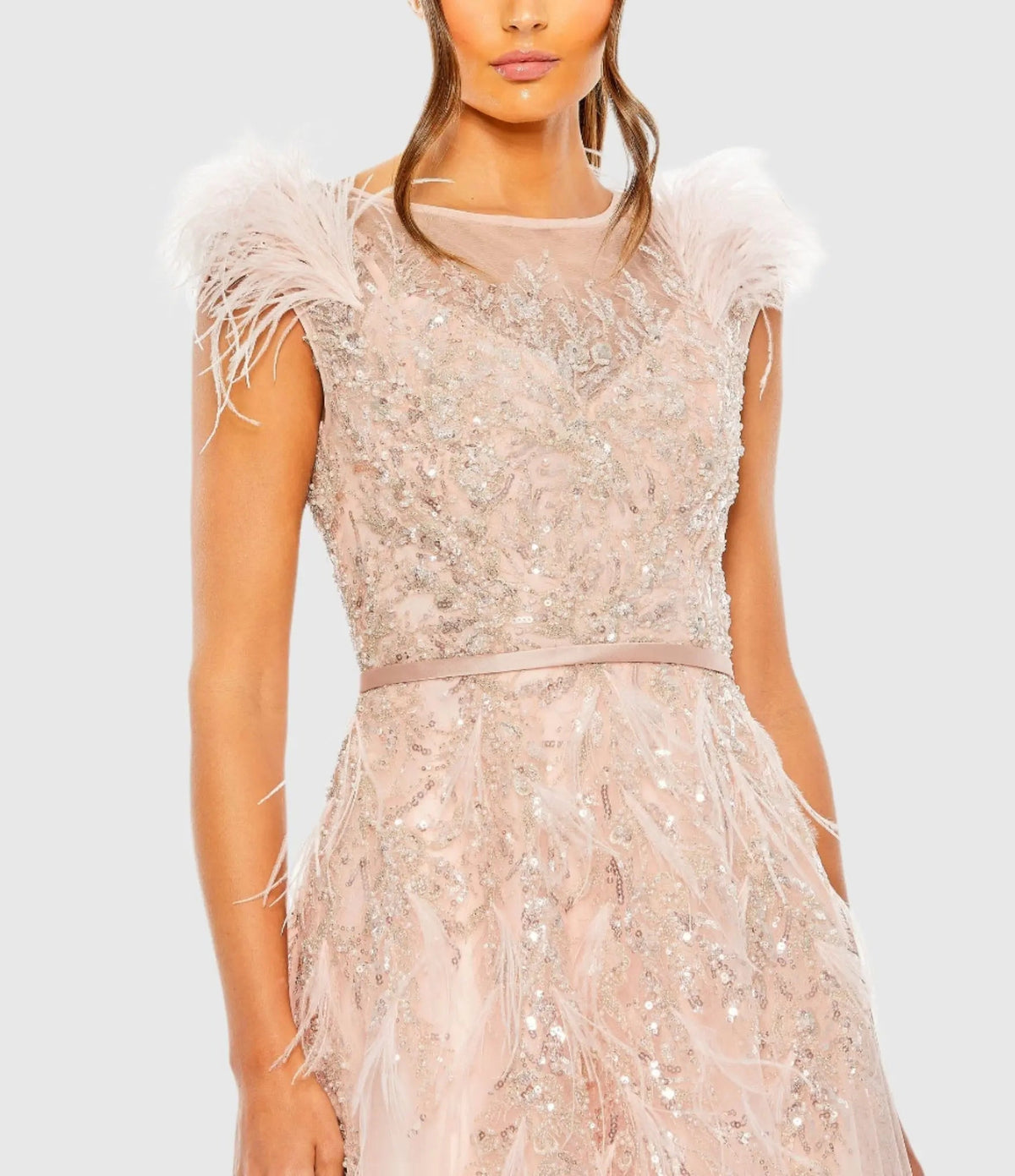 Women's Pink Dress - Pink Strapless