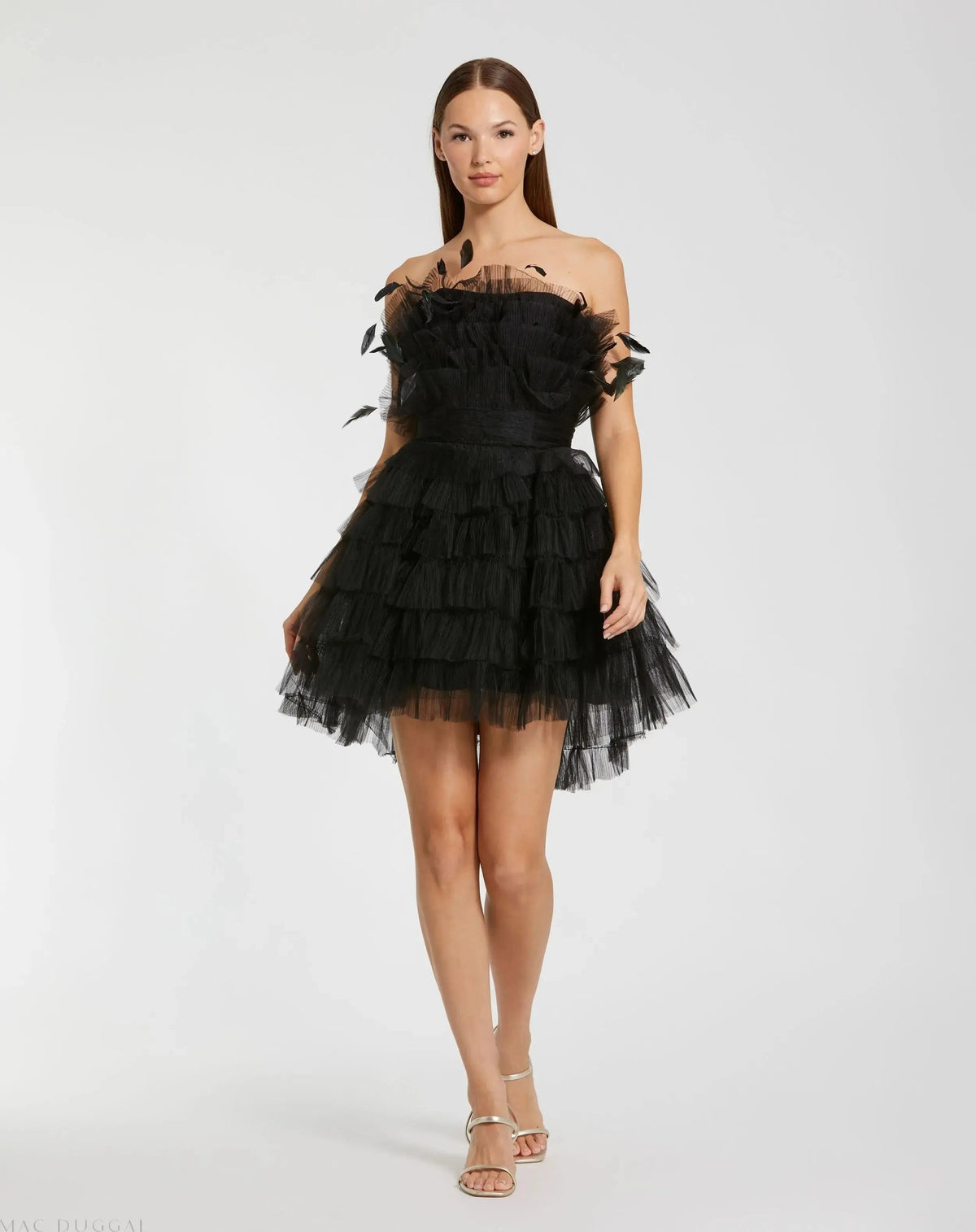Women's Dress Strapless - Ruffle