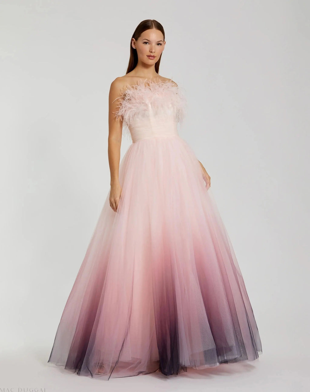 Women's Pink Dress Strapless - Pink
