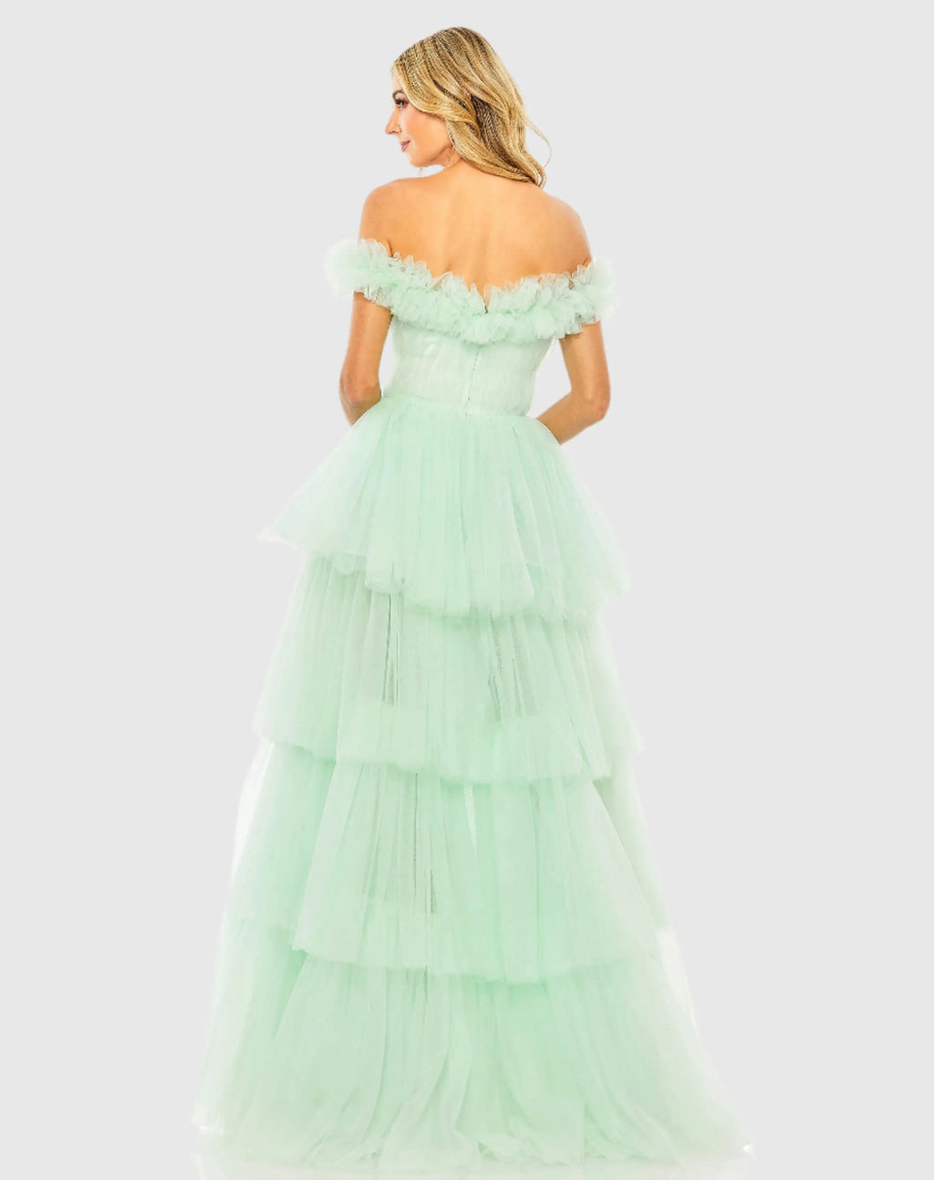 Women's Green Dress - Green Ruffle
