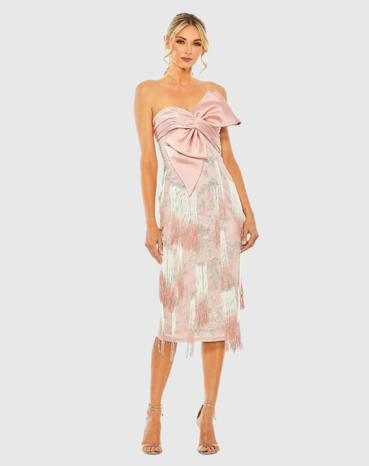 Women's Dress - Satin Strapless