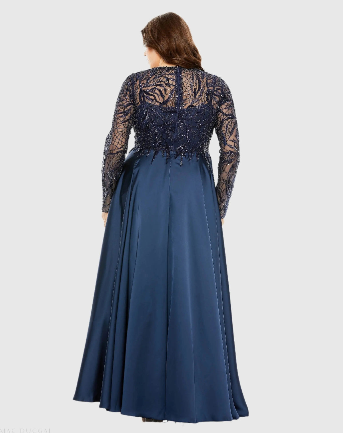 Women's Navy Dress Satin