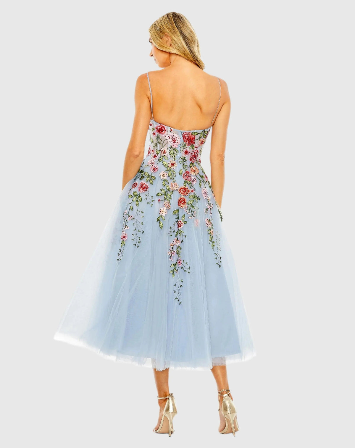 Women's Blue Dress Floral - 20651