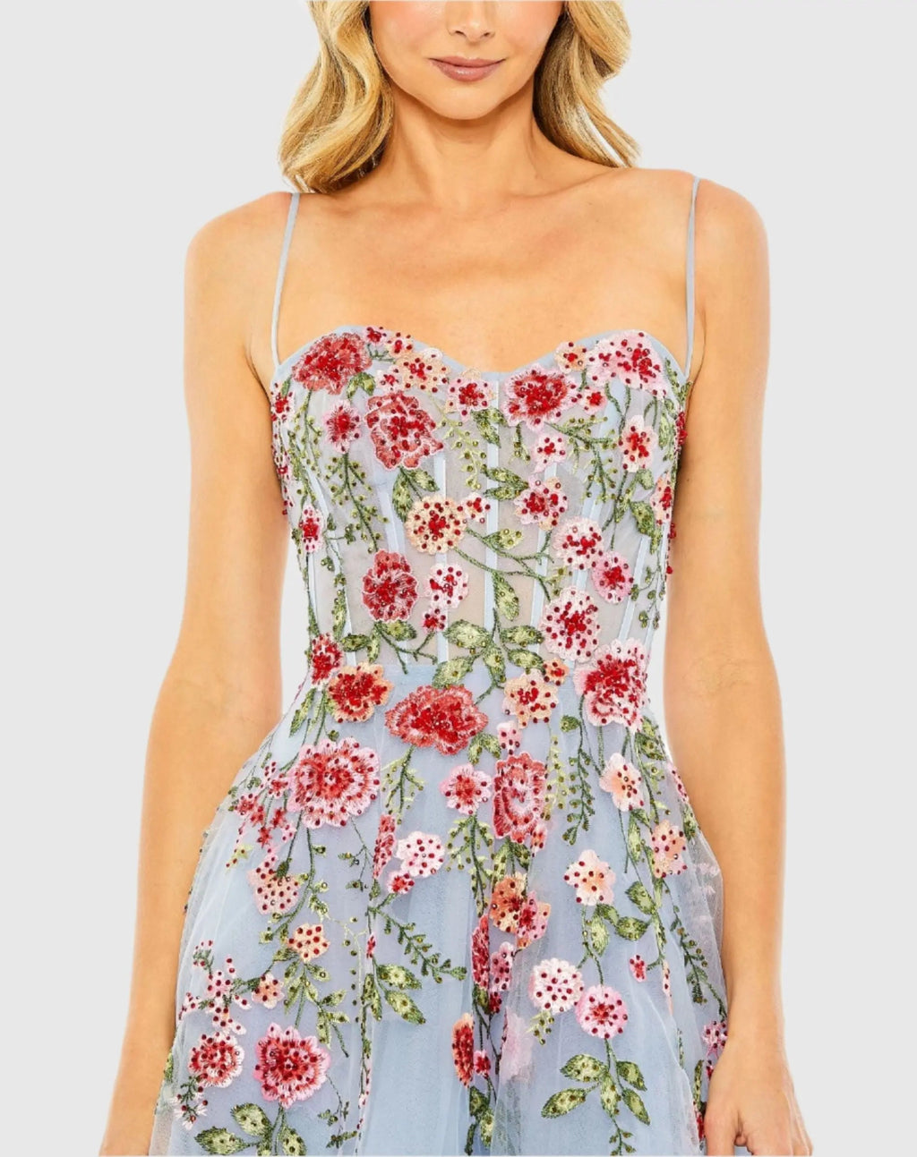Women's Blue Dress Floral - 20651