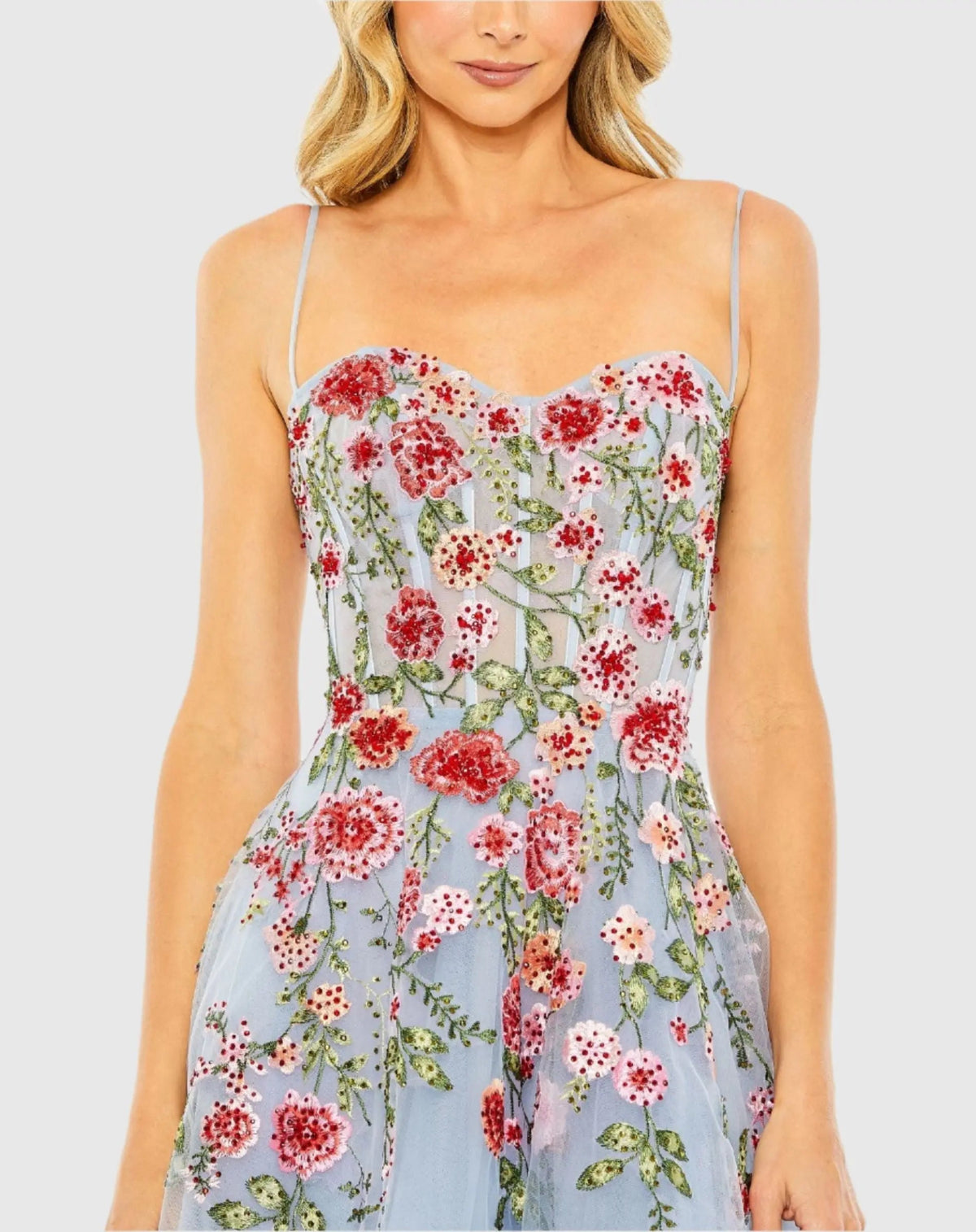 Women's Blue Dress Floral - 20651