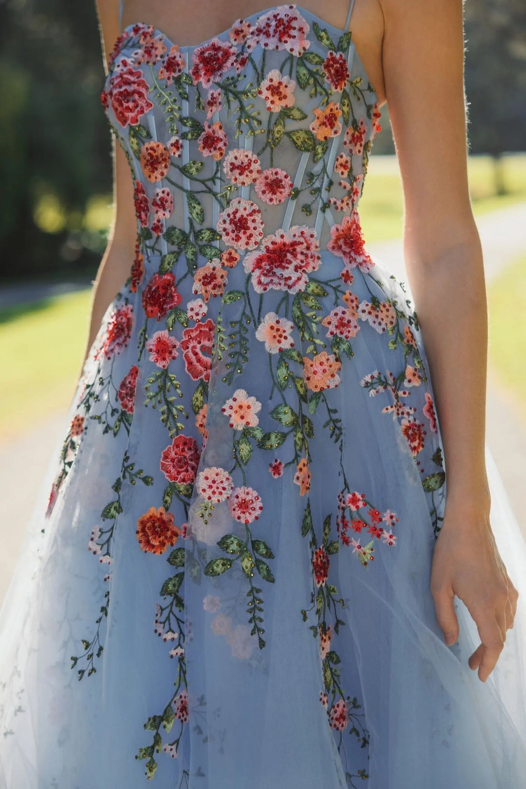 Women's Blue Dress Floral - 20651