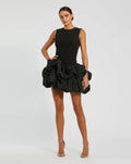 Women's Black Mini Dress Sleeveless - 20709