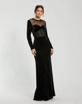 Women's Black Dress Lace Velvet