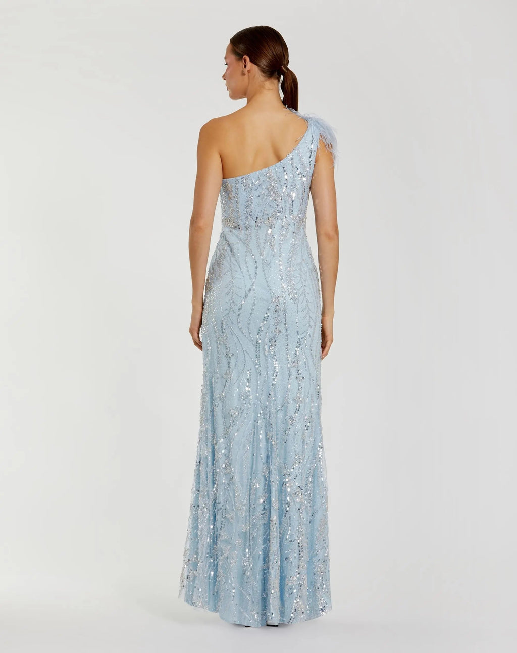 Women's Blue Dress One Shoulder - 20887