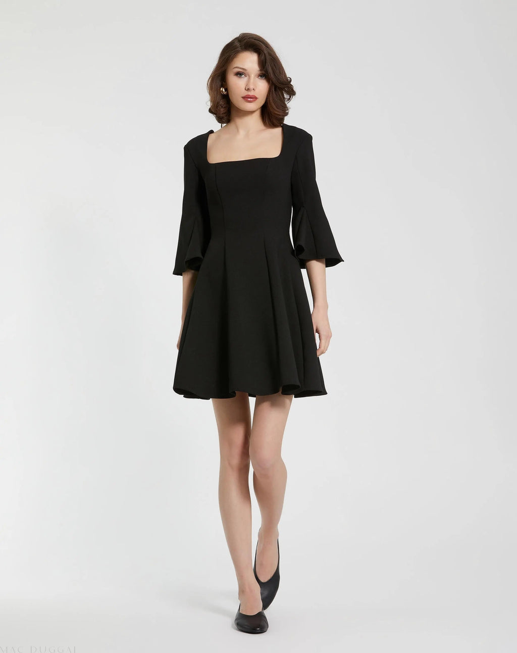 Women's Black Mini Dress - Black