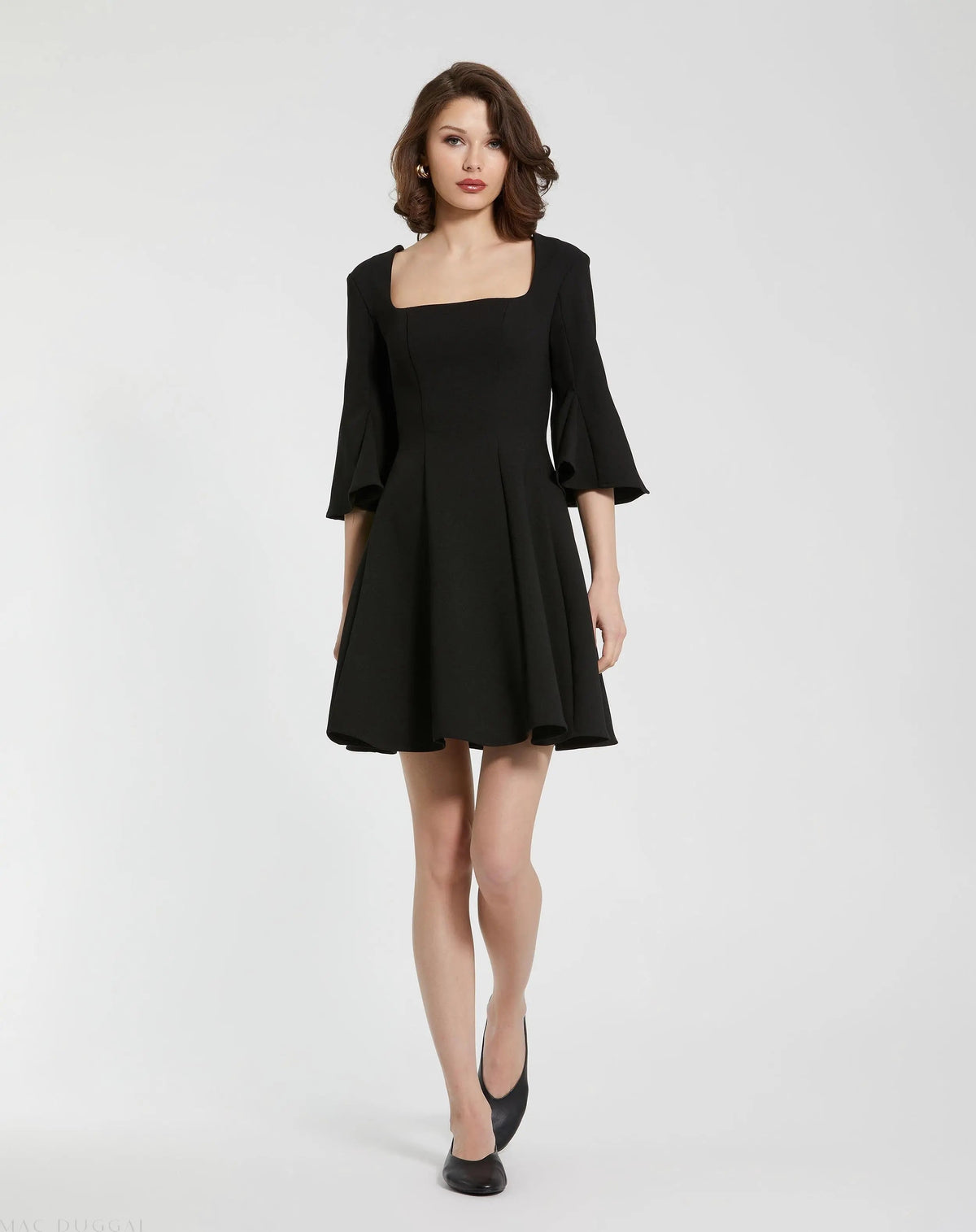 Women's Black Mini Dress - Black