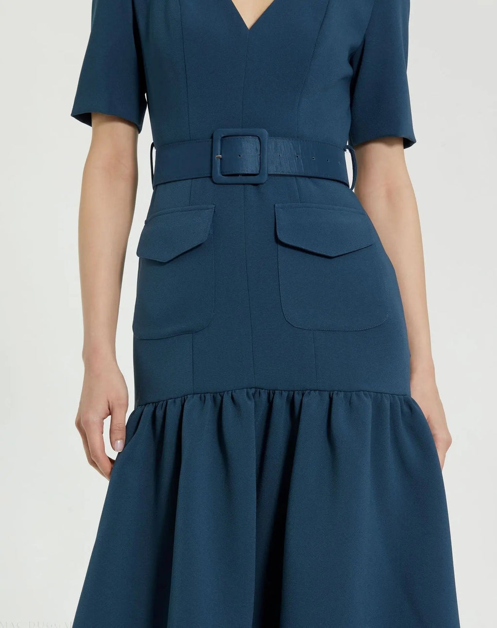 Women's Blue Midi Dress - 21018