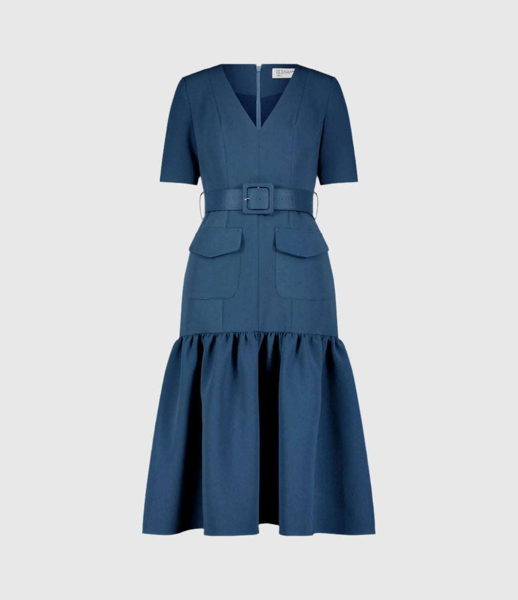 Women's Blue Midi Dress - 21018