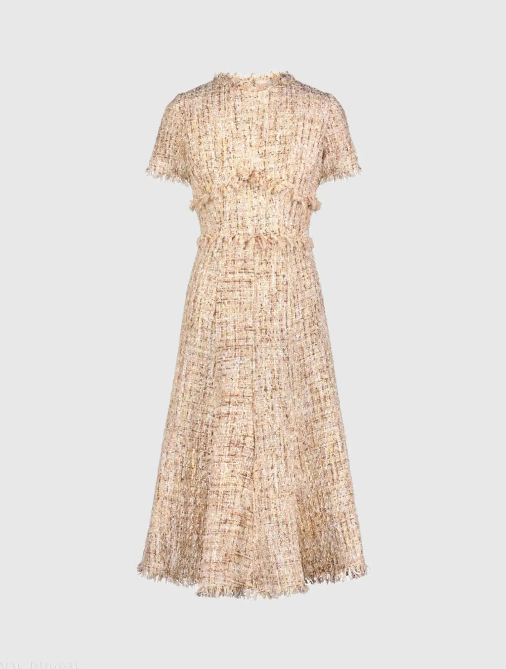 Women's Beige Midi Dress - Beige