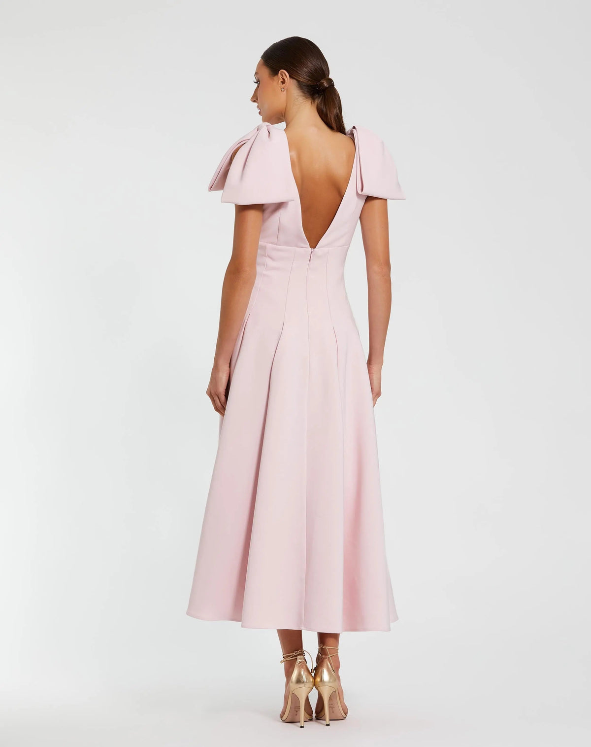 Women's Pink Midi Dress - 21046