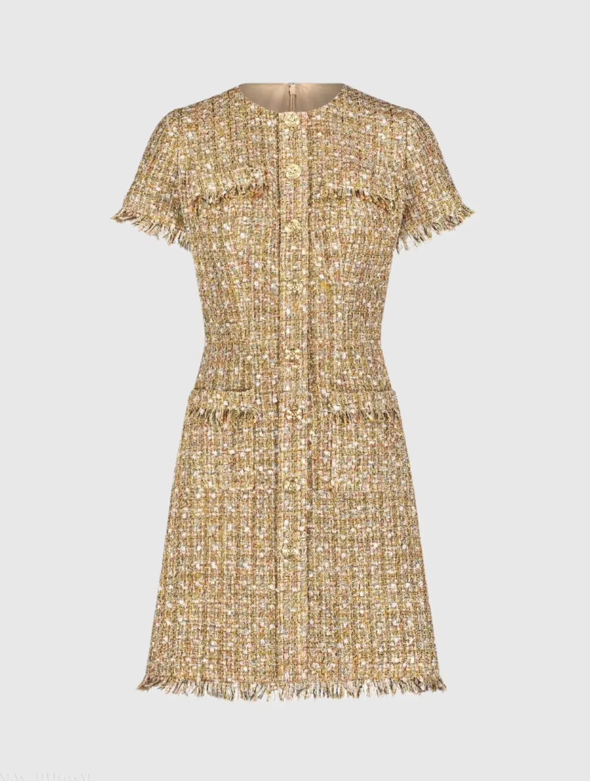 Women's Beige Mini Dress - Beige