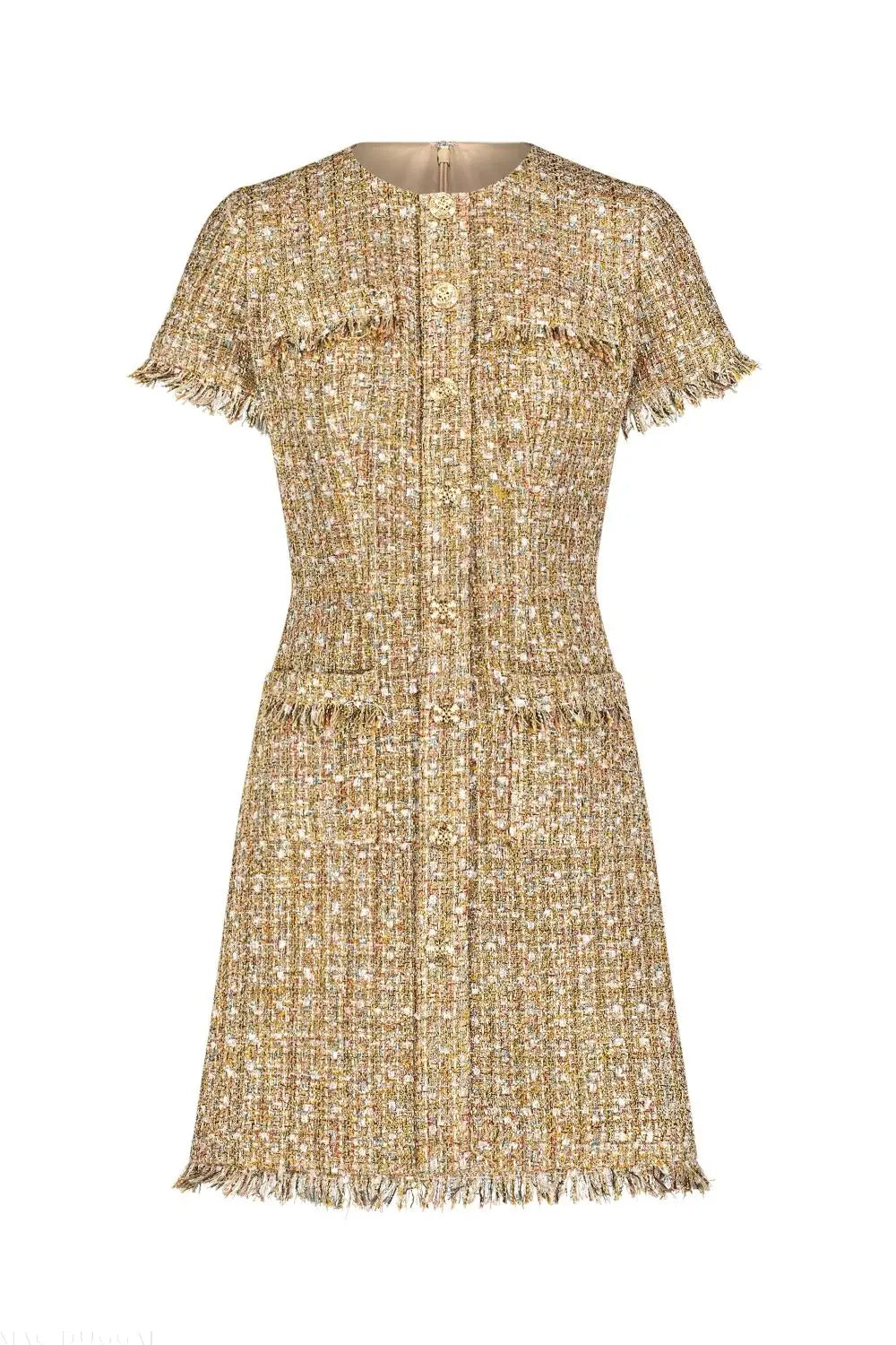 Women's Beige Mini Dress - Beige