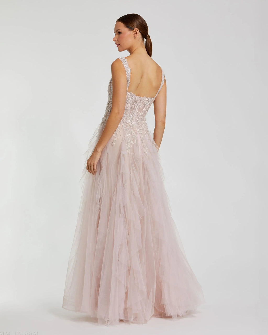 Women's Pink Dress - Pink Lace Ruffle