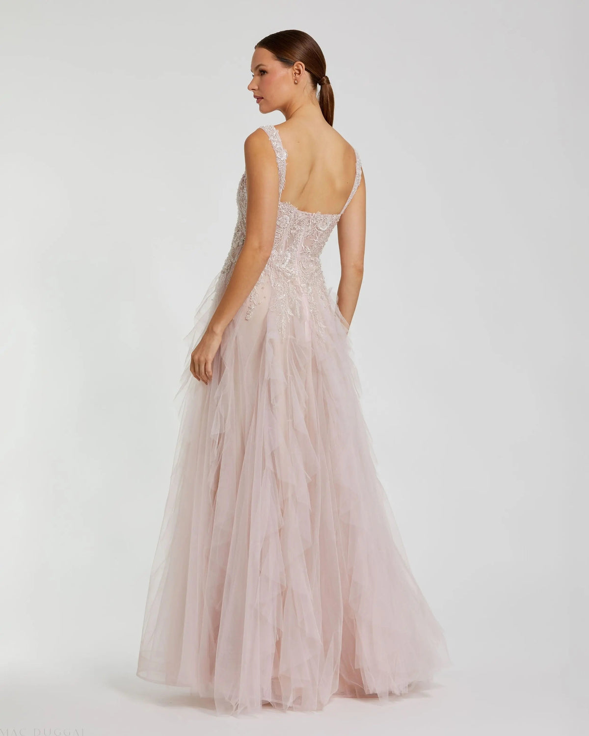 Women's Pink Dress - Pink Lace Ruffle