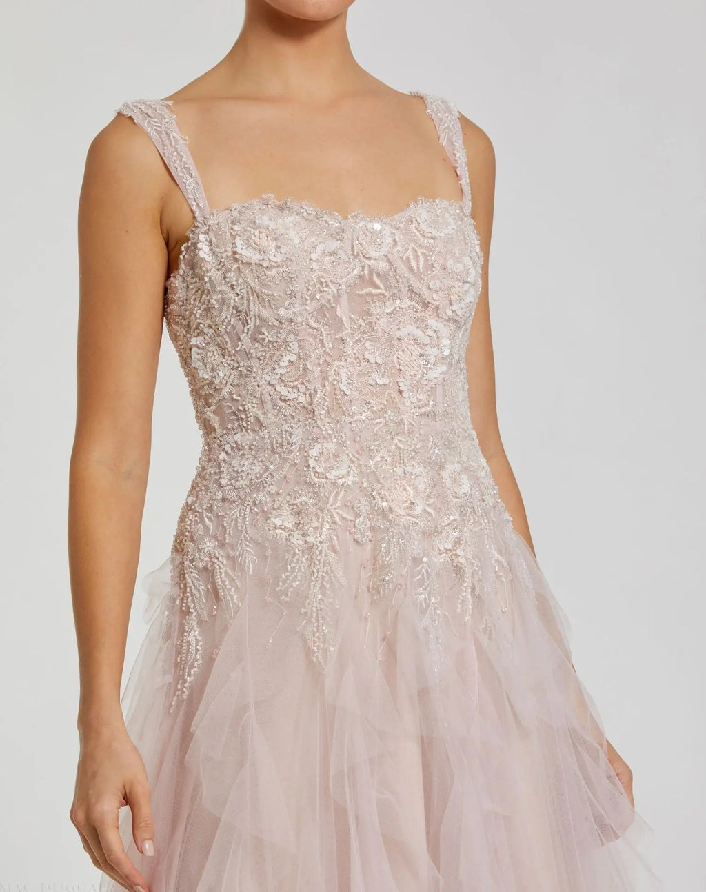 Women's Pink Dress - Pink Lace Ruffle