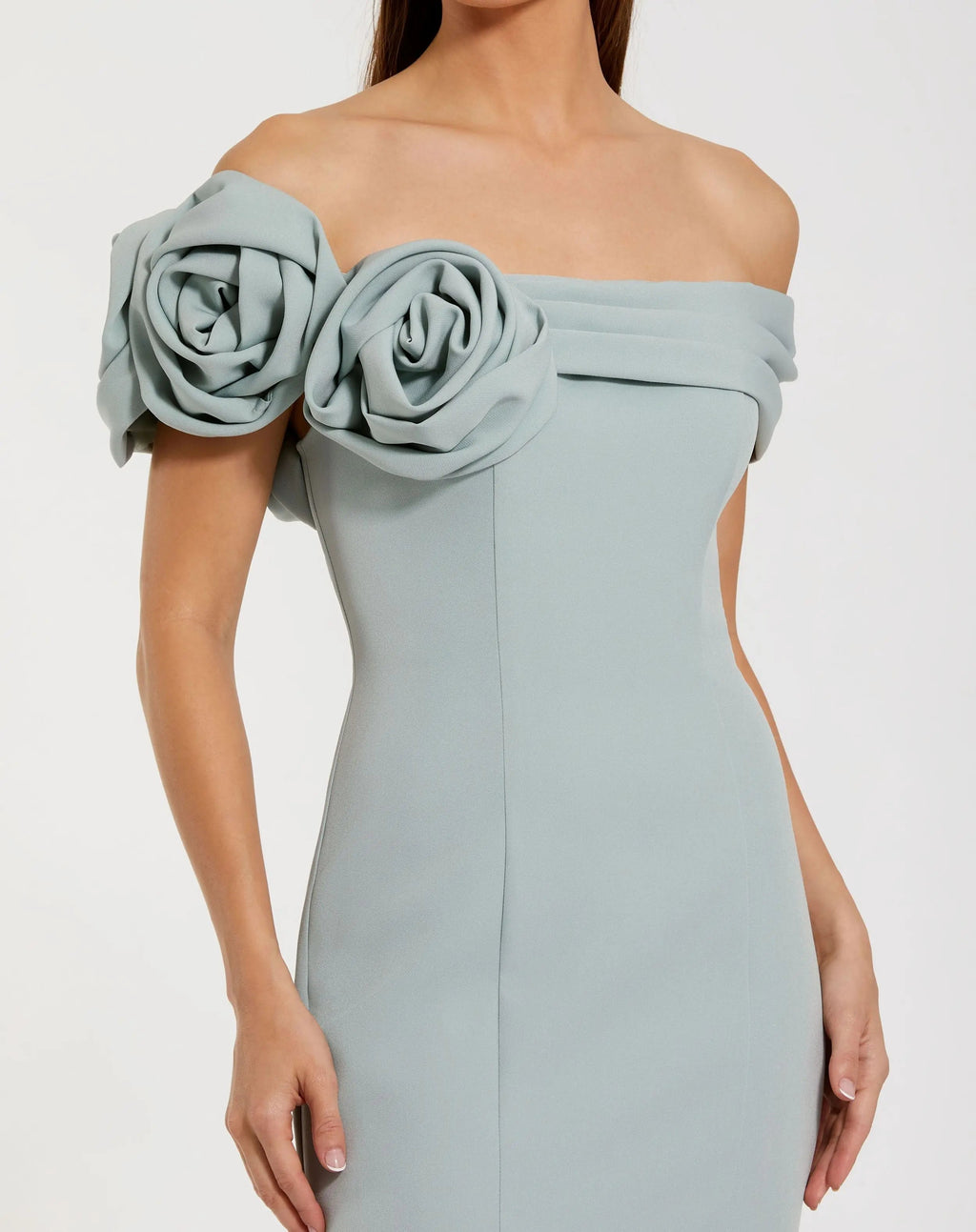 Women's Blue Dress - Black Floral