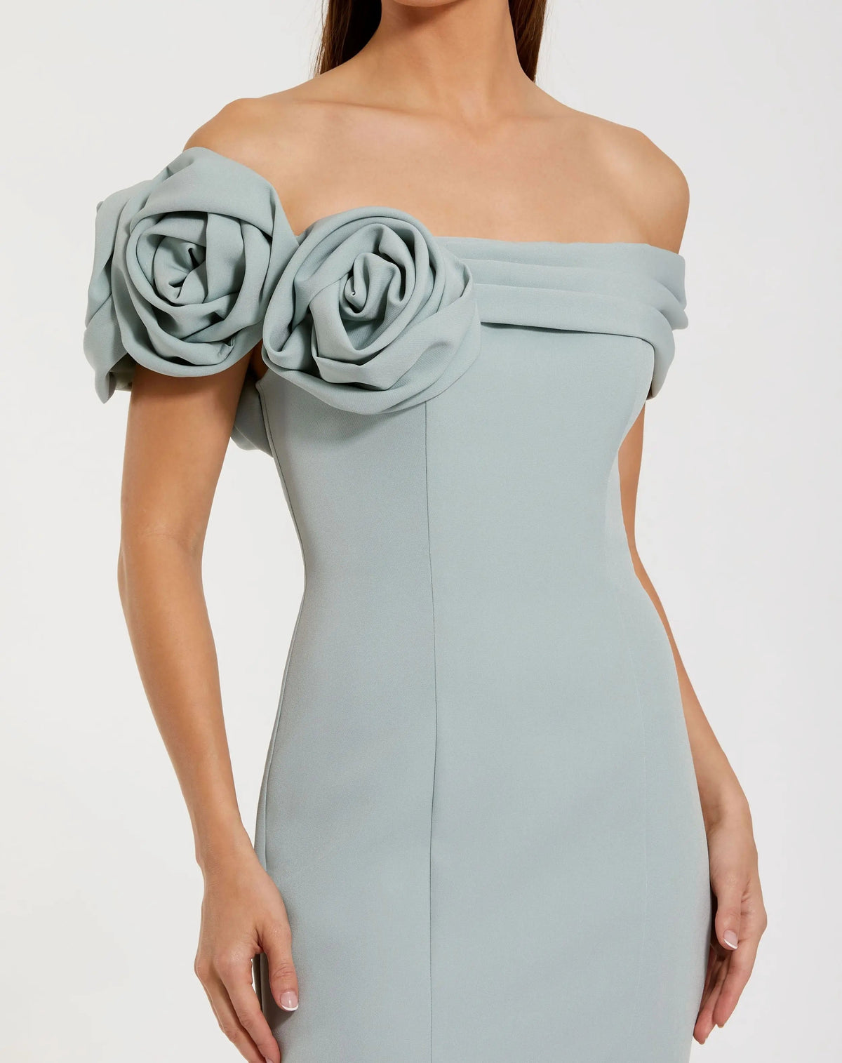 Women's Blue Dress - Black Floral