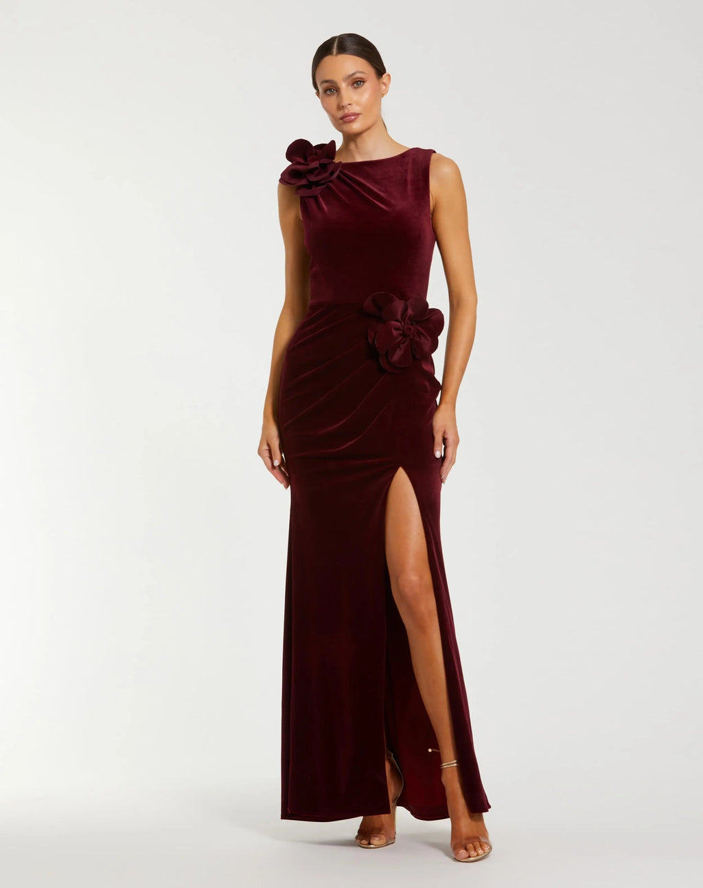 Women's Red Dress Velvet - Black