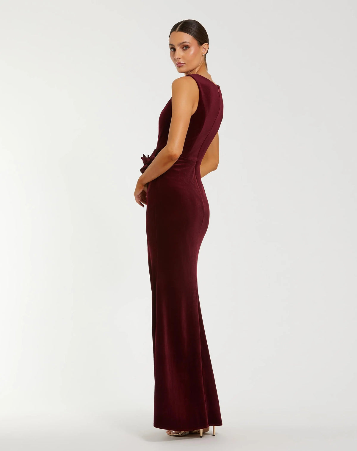 Women's Red Dress Velvet - Black