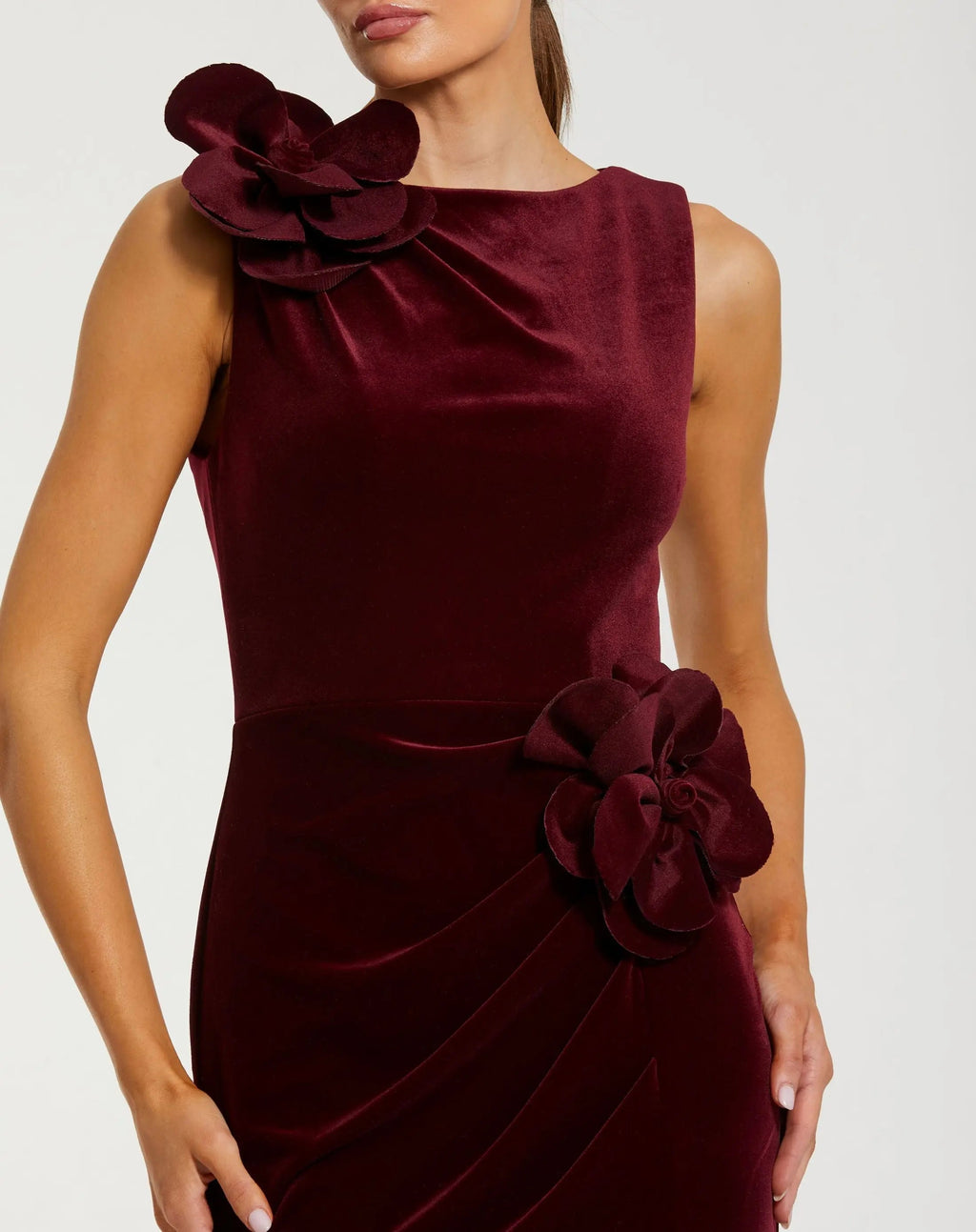 Women's Red Dress Velvet - Black