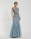 Women's Blue Evening Dress Lace for Evening & Special Occasions