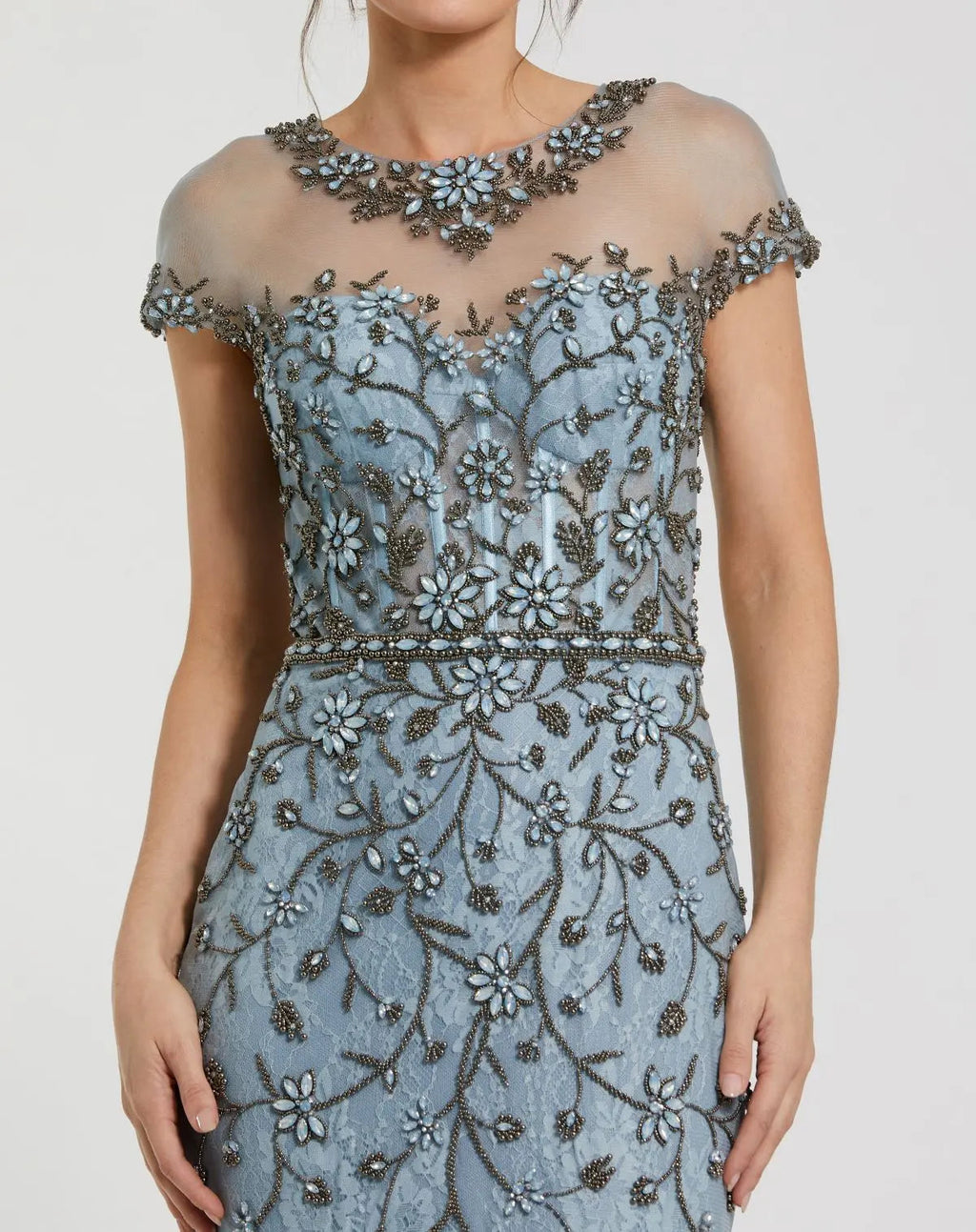 Women's Blue Evening Dress Lace for Evening & Special Occasions