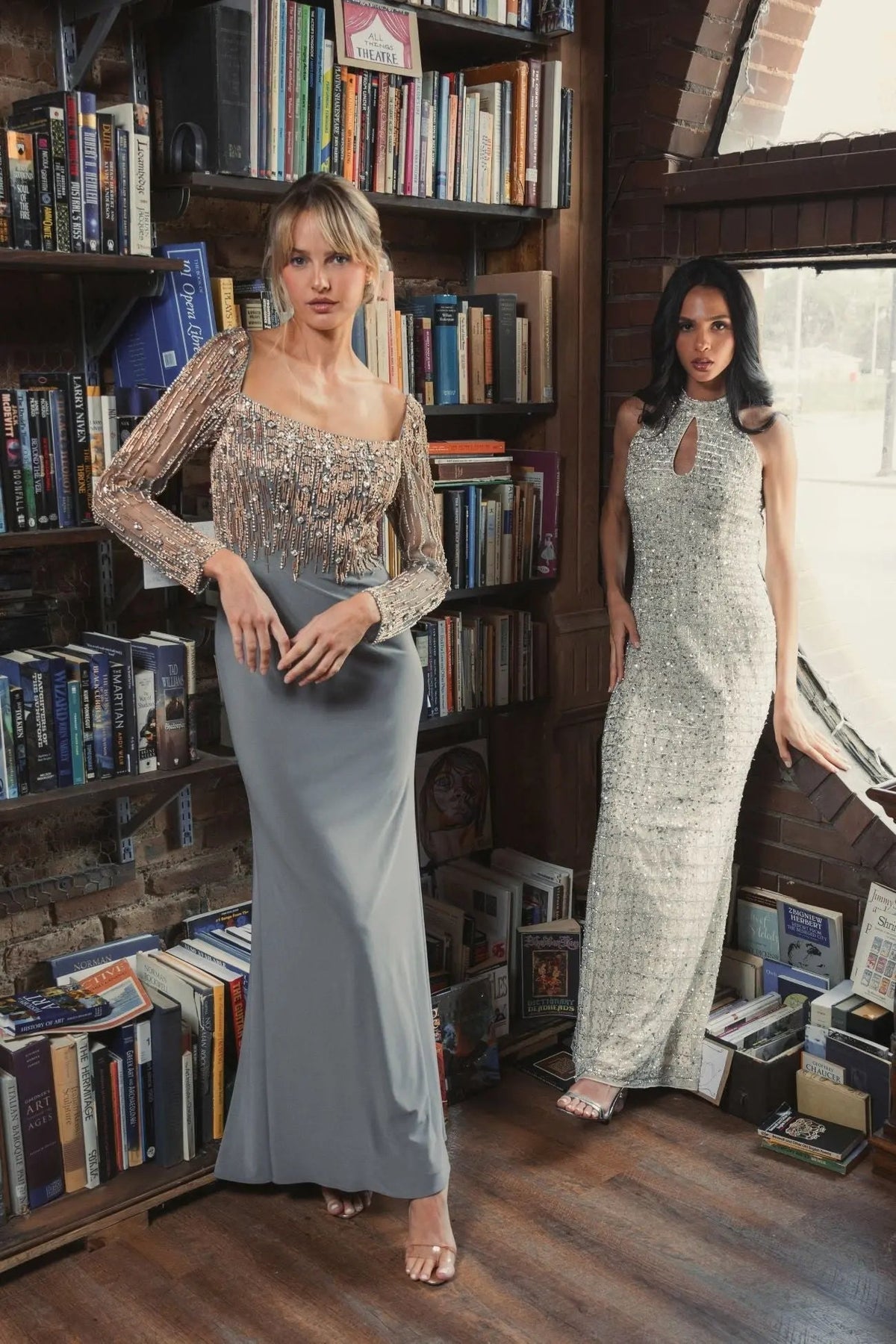 Women's Gray Dress - Black