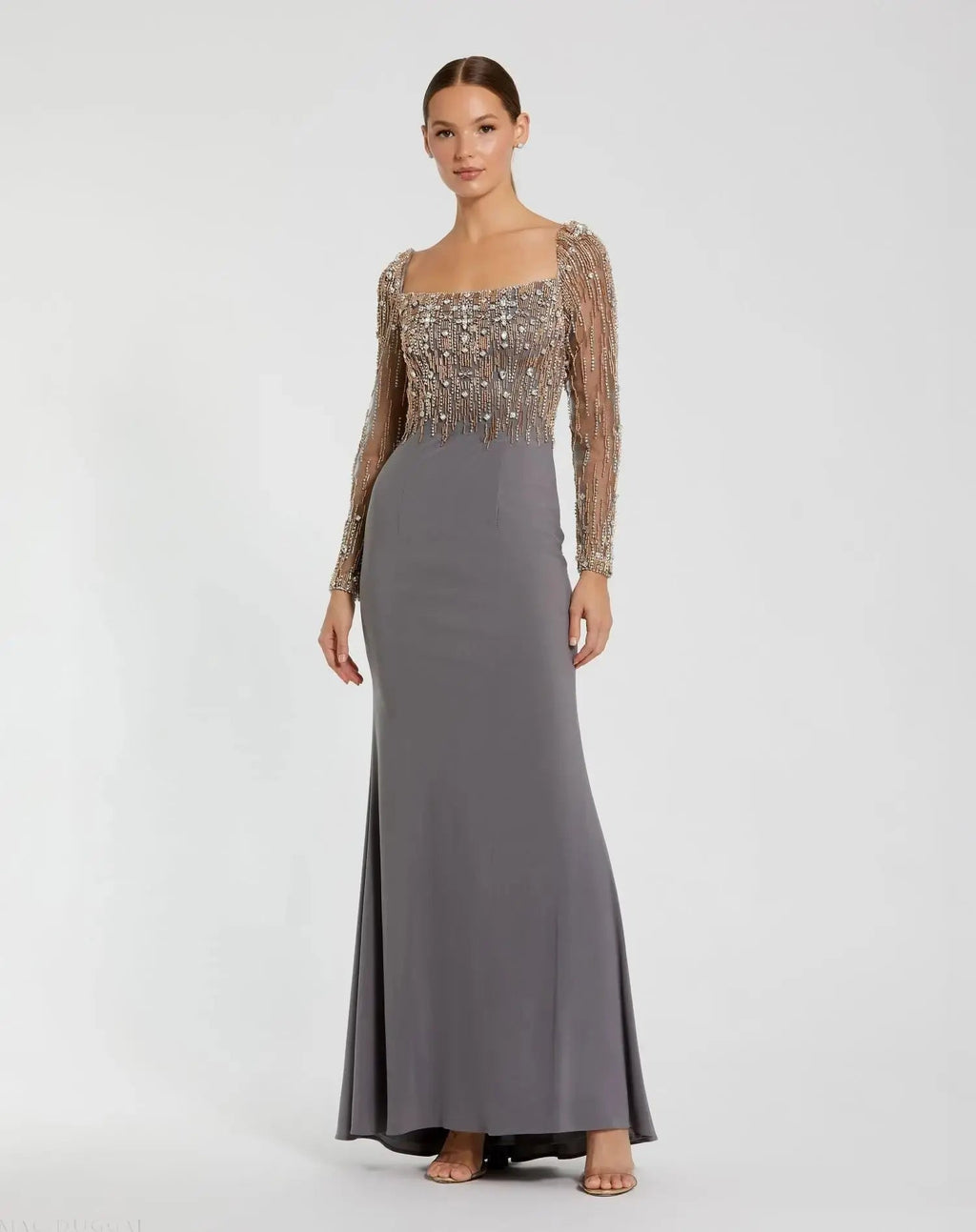 Women's Gray Dress - Black