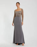 Women's Gray Dress - Black