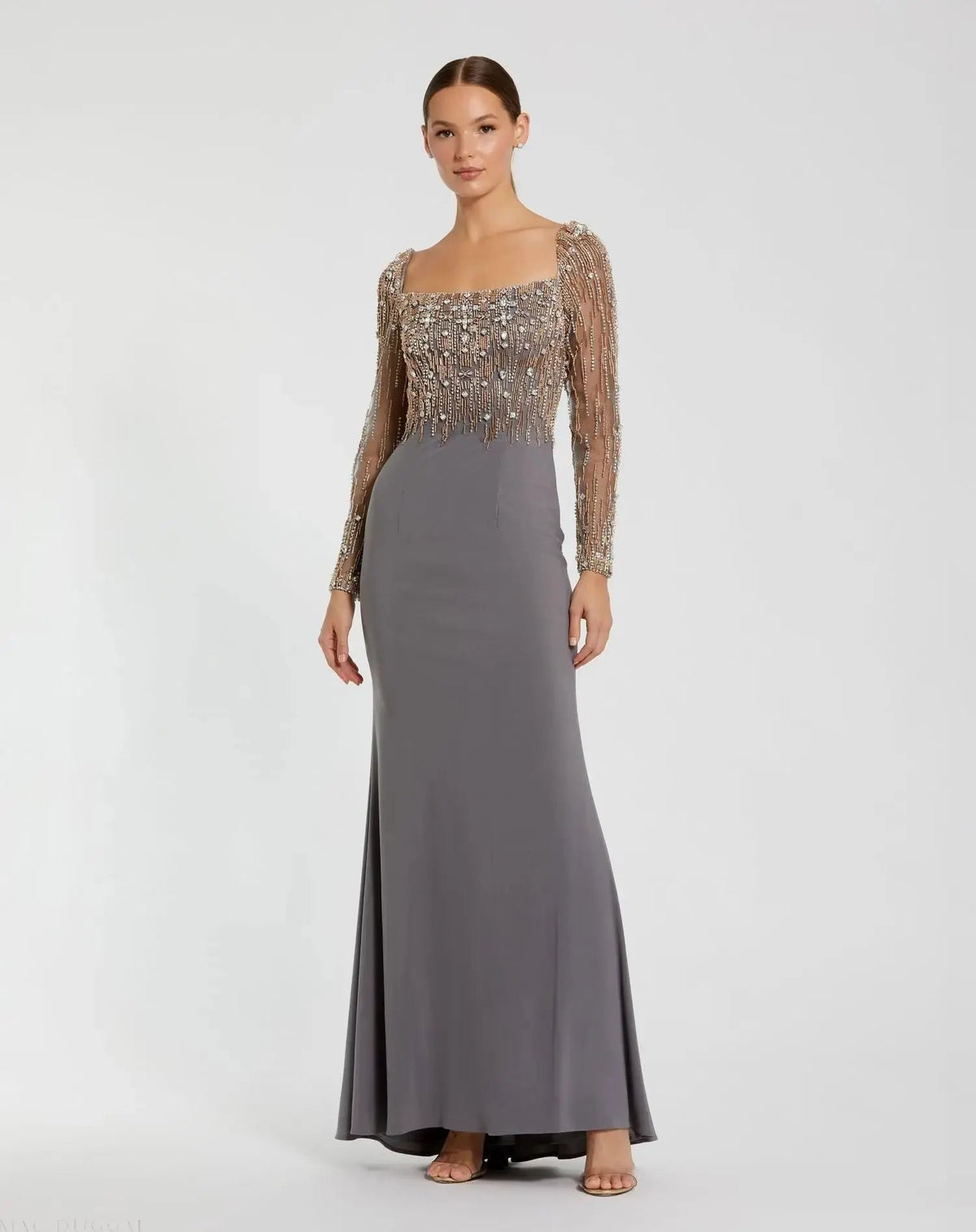 Women's Gray Dress - Black