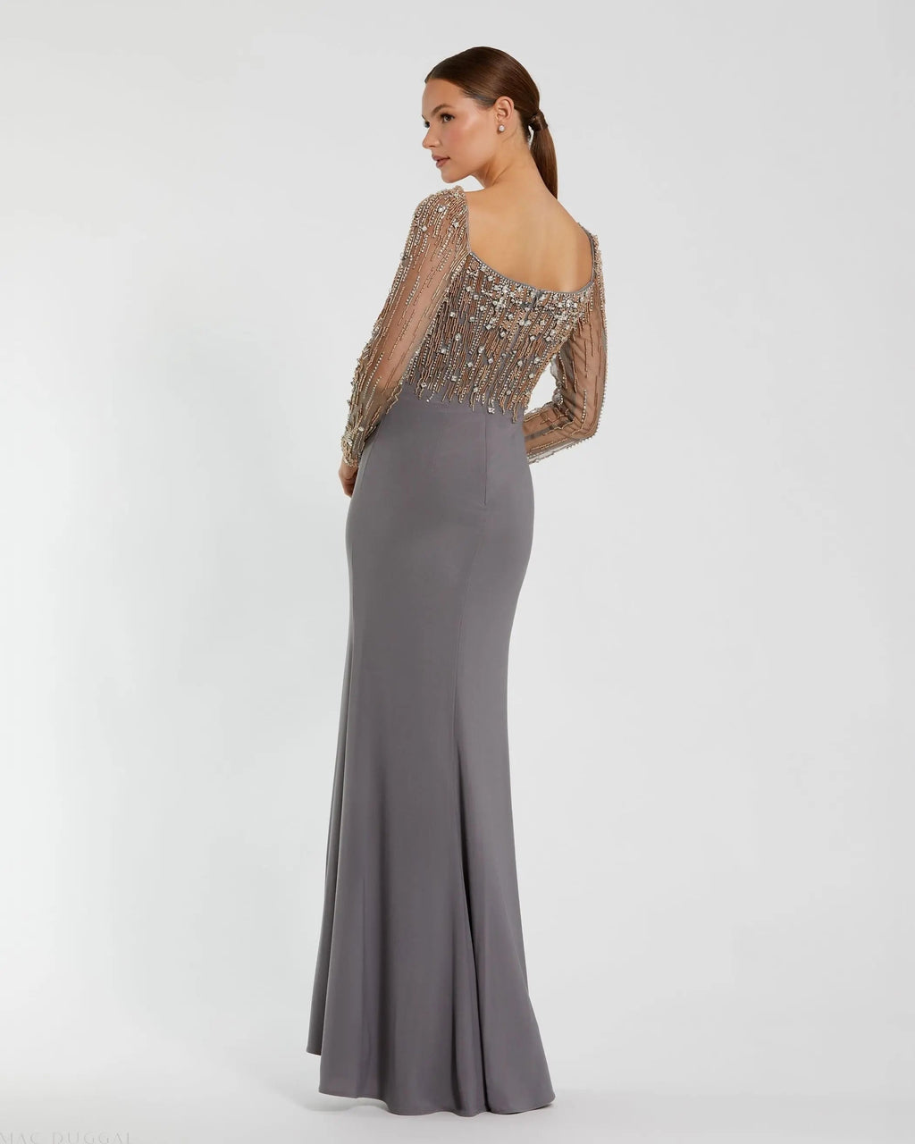 Women's Gray Dress - Black